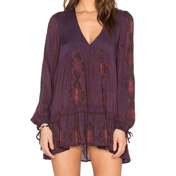Free People Tops - Free People Down By The Bay Dusk Combo Tunic Top